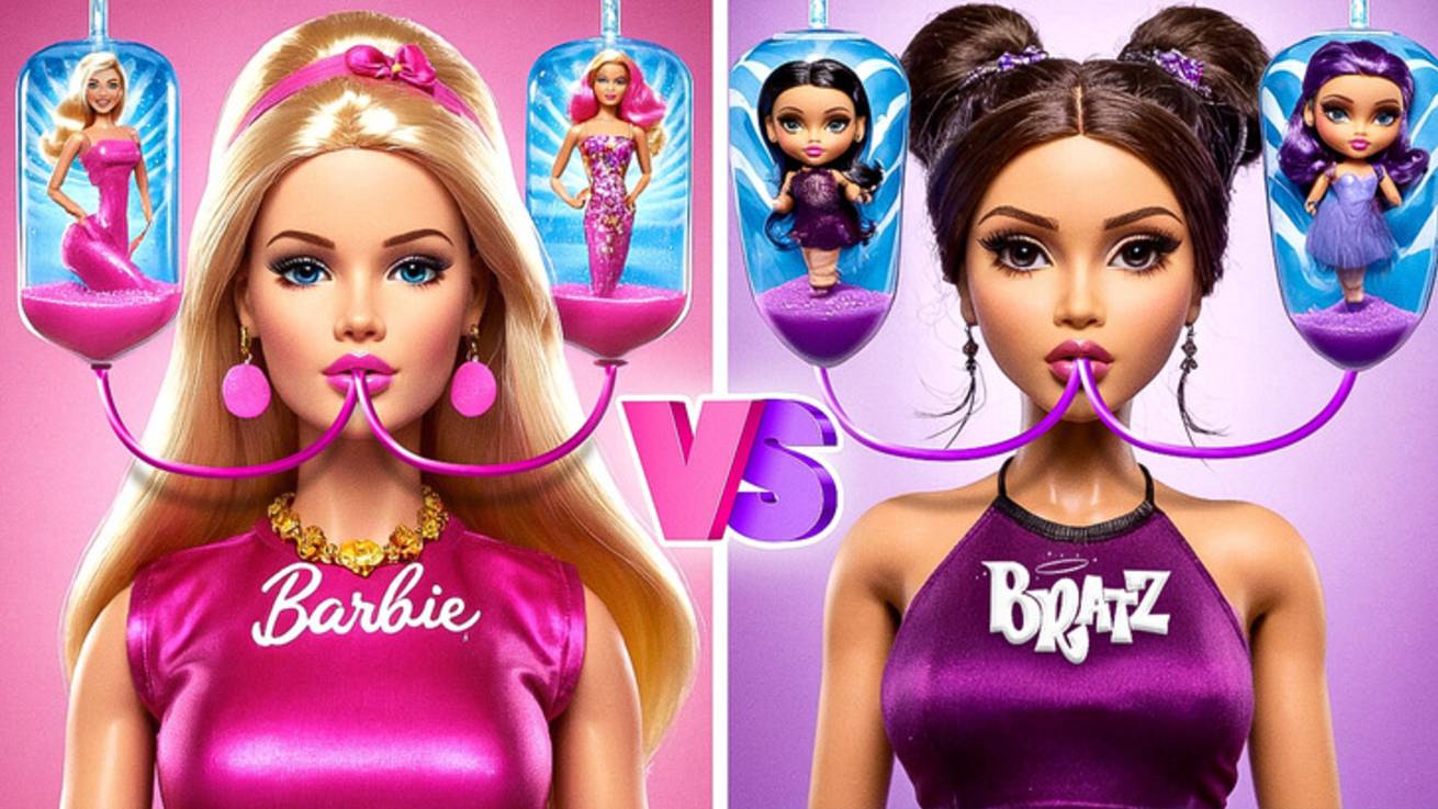 🎀Барби vs Братц 💥 Кто победит в кукольном челлендже? смотреть онлайн