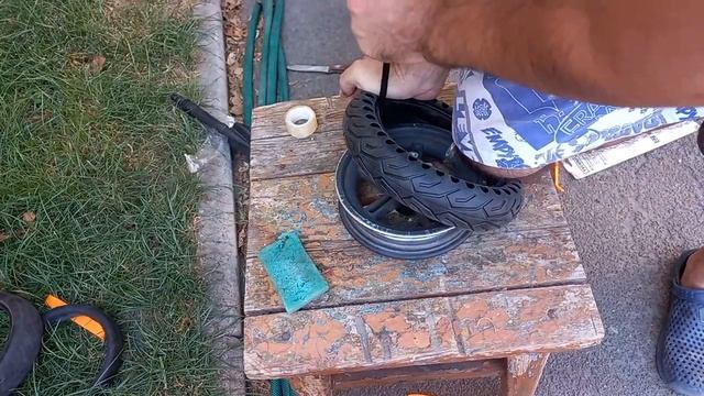 Установка литой покрышки на Самокат Kugoo M365pro своими ру?