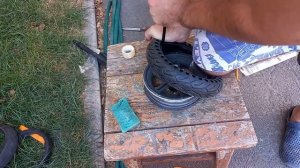 Установка литой покрышки на Самокат Kugoo M365pro своими ру?