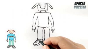 Рисуем Тимоху из игры 5 ночей с Тимохой