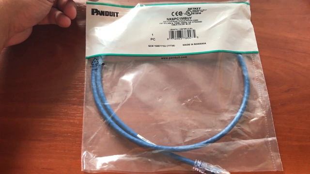 Патчкорд ftp panduit 6 cat 1 метр
