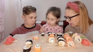 Мукбанг/Mukbang/Роллы🍣Суши🥢Rolls, Sushi/Смешная история про Алису🤣/Выбираю Невестку...😱