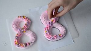 Как сделать фигурное безе - Восьмерка из безе - Красивый, вкусный и простой подарок на 8 марта.