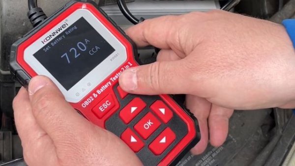 Konnwei KW681 - 2в1 Тестер За Акумулатори и OBD2 Скенер Тест За З