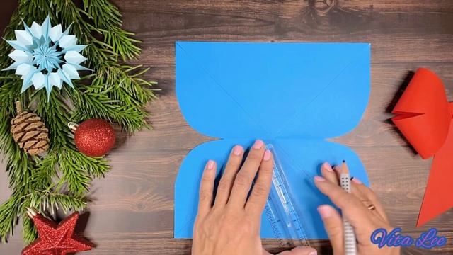 Simple Paper Bow Gift Wrapping Christmas Decorations Easy DIY | Бант из бумаги