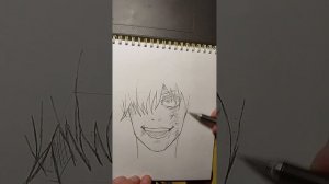 Сатору Годжо простым карандашом