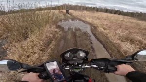 Прохват по грязи Bajaj Boxer 125x