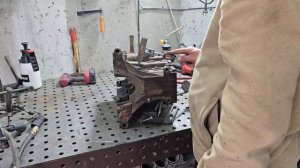 сварка чугунного блока ПАНЧ-11 полуавтоматом на холодн