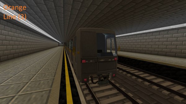 Метро MTR Майнкрафт Ораньжевая линия.