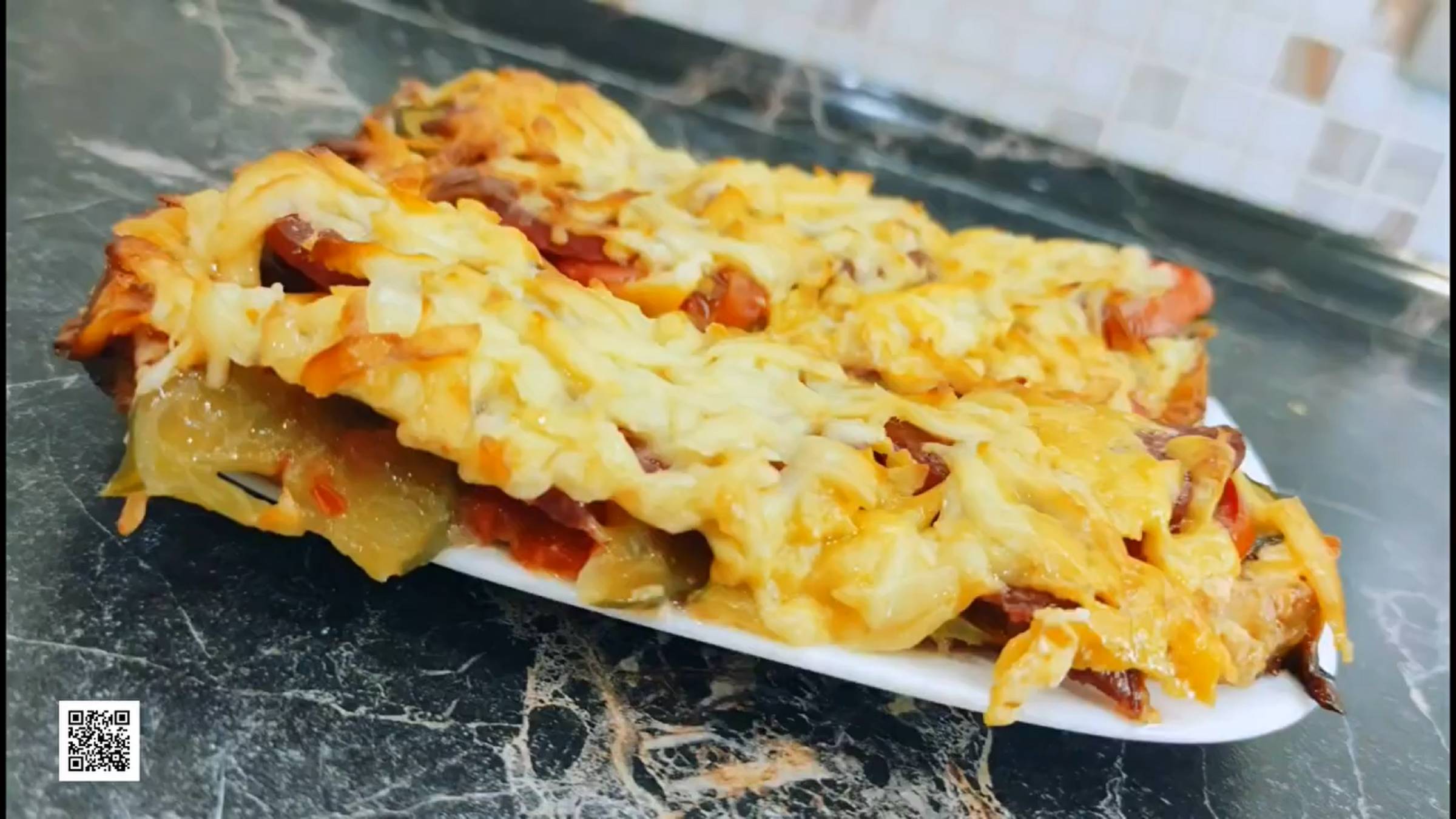 Пицца из простых продуктов без муки и теста. Рецепт пиццы. смотреть онлайн