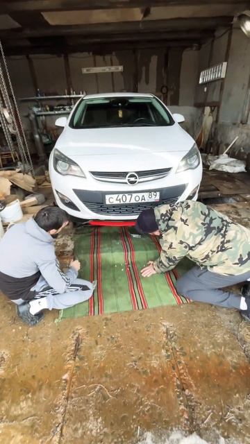 Установка спойлера на передний бампер Опель Астра #ви? смотреть онлайн