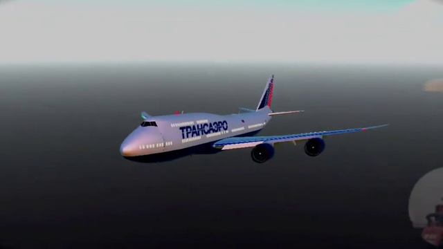 Boeing 747-8i Полный полёт. (SimplePlanes)