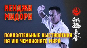 Киокусинкай.Кенджи Мидори.Показательные выступления на VIII Чемпионате Мира