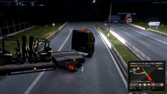 ETS 2 Multiplayer - Неудачный обгон №1 смотреть онлайн