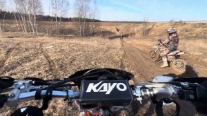Покатушка по бездорожью с друзьями на мотоциклах❗️#п