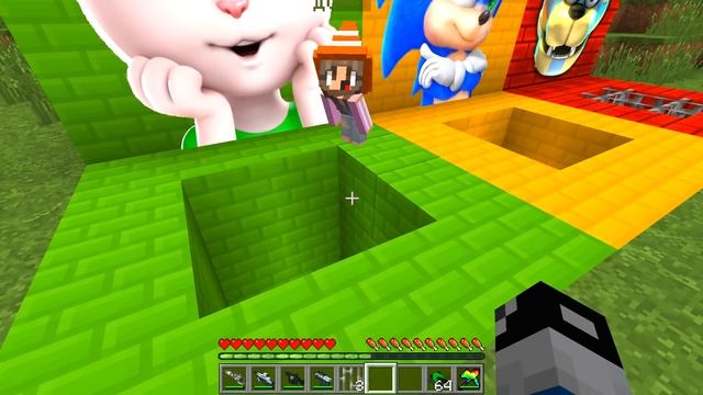 ВЫБЕРИ ТЮРЕМНУЮ ЯМУ ГОВОРЯЩАЯ АНЖЕЛЛА ФРЕДДИ СОНИК БЕЙБИ В МАЙНКРАФТ АНИМАТРОНИК ФНАФ 9