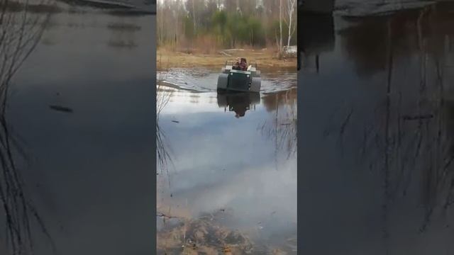 Вездеход-69 по воде.