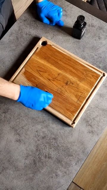 Как и чем обработать разделочную доску?🤔 Досмотри до