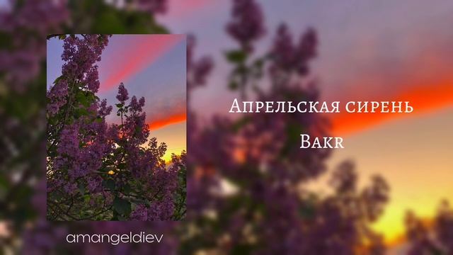 Bakr | Апрельская сирень смотреть онлайн