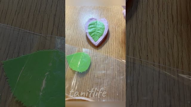 Создание листьев розы из холодного фарфора.