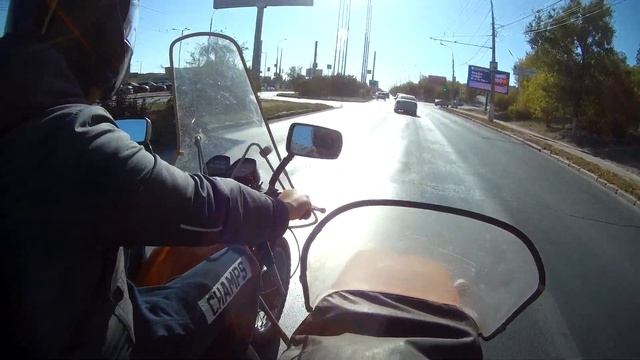 Движуха по городу Волгограду на ИЖ Планета 5