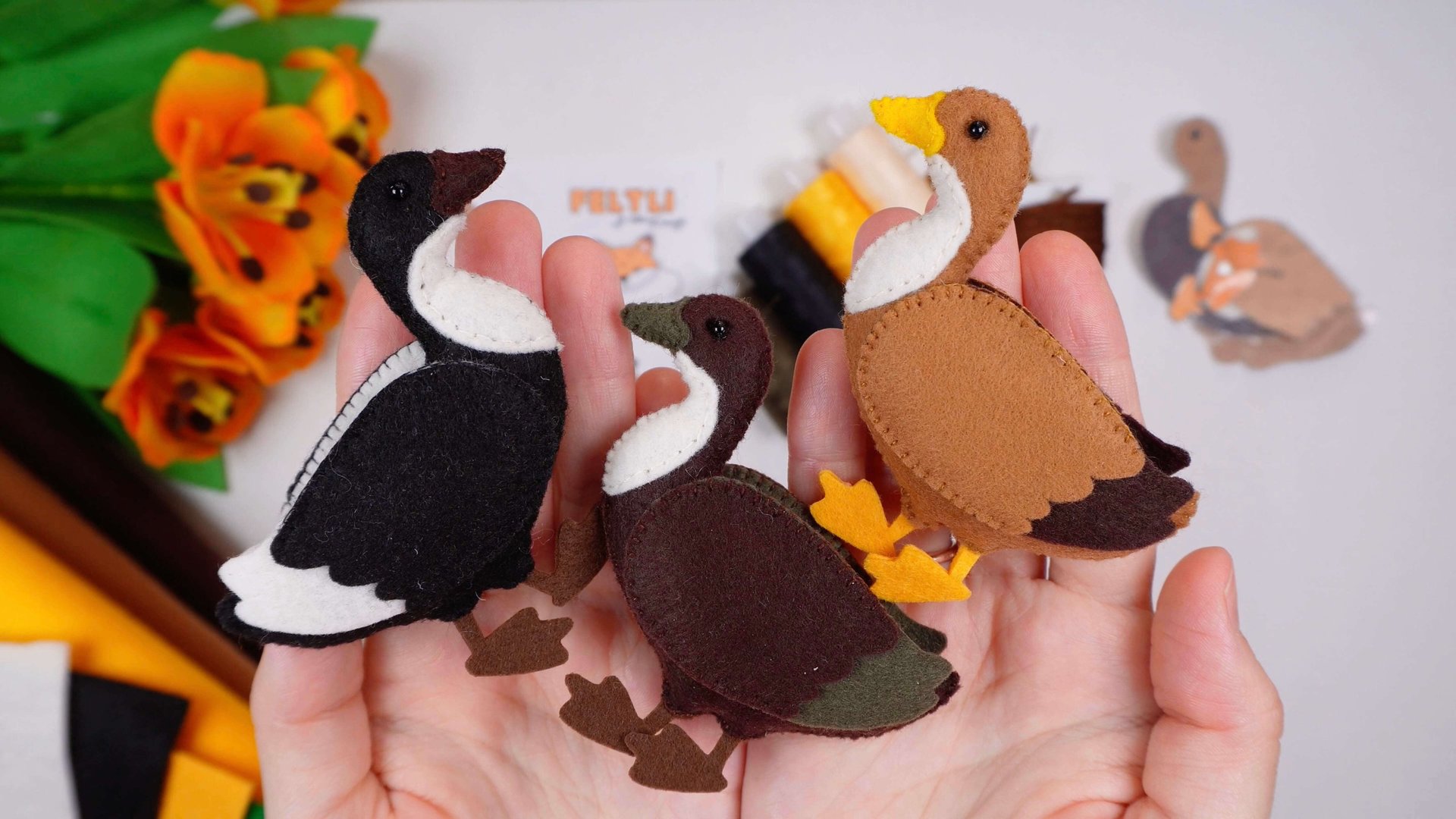 Мастер-класс Уточка из фетра своими руками / Утка из фетра / Как сшить уточку? / Азбука из фетра смотреть онлайн