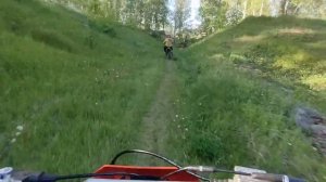 Покатушка с другом на моём новом питбайке regulmoto spitfire 140