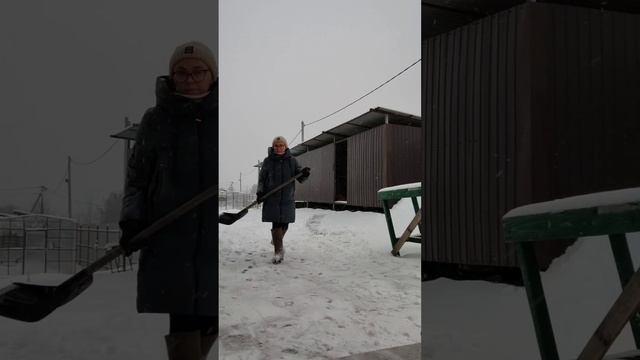 Снегоуборка #снегоуборщик #снег #лопата #зима #скороно? смотреть онлайн