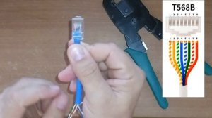 Как правильно обжать лан кабель / коннектор