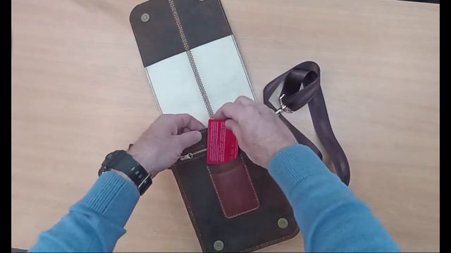 Сумка -планшет из натуральной кожи