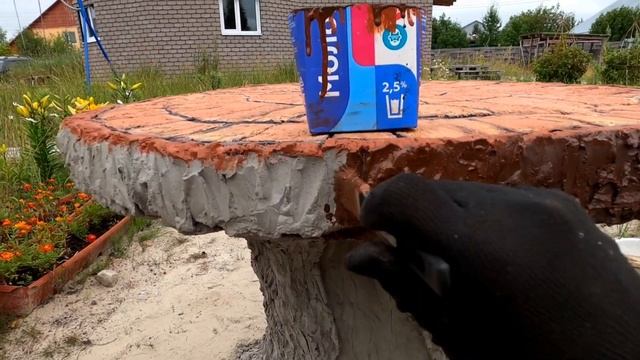 Покраска стола из арт - бетона смотреть онлайн