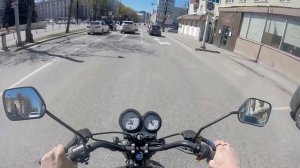 Мопед Кольт Colt international. Поездка по односторонке.