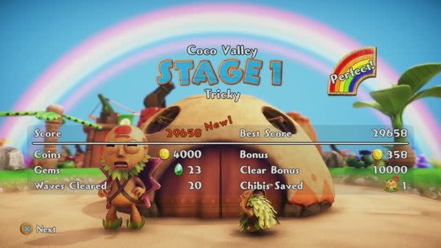 PixelJunk™ Monsters 2 PS4 Coco Valley Stage 1 Tricky Perfect 014