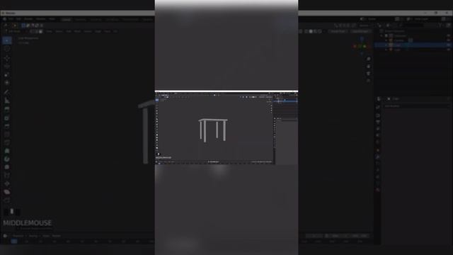 Обучающий видеоурок! Делаем стул в  Blender🪑