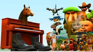 Новый виртуоз Ecco Cavallo Против всей итальянской семьи мемов AI Brainrot в Гаррис моде