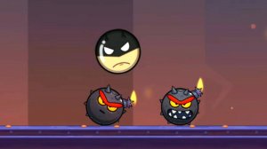 Злой Красный Шар в игре Angry Ball Adventure Уровни 34-36