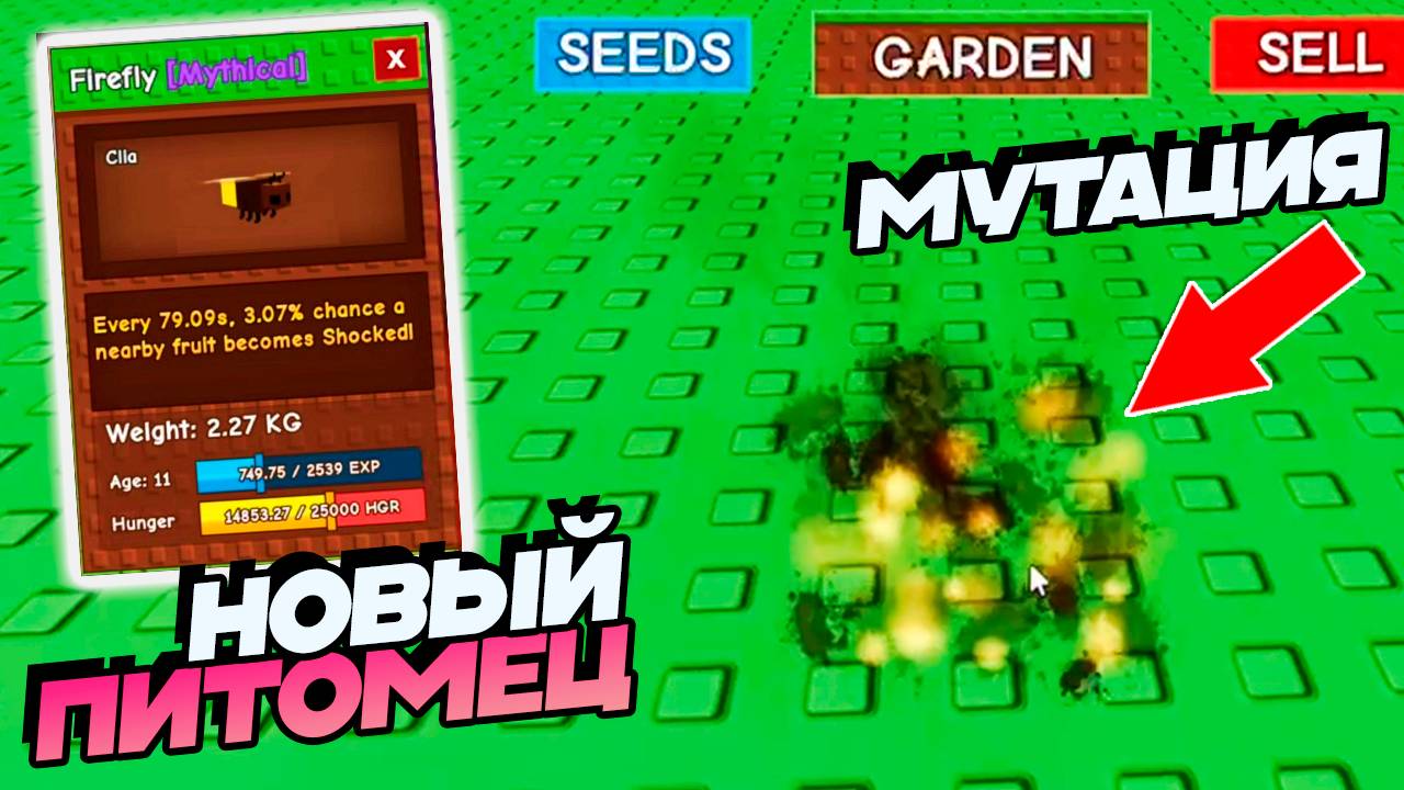 ВЫРАСТИ САД добавят СВЕТЛЯЧКА и ГОРЕНИЕ🌱Grow a Garden Roblox смотреть онлайн