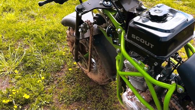 Мотоцикл СКАУТ-9 (Ижтехмаш), полный привод. Покатушки н?
