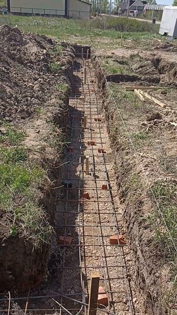 Обзор стройки в начале пути #стройка #строимДом #строй?