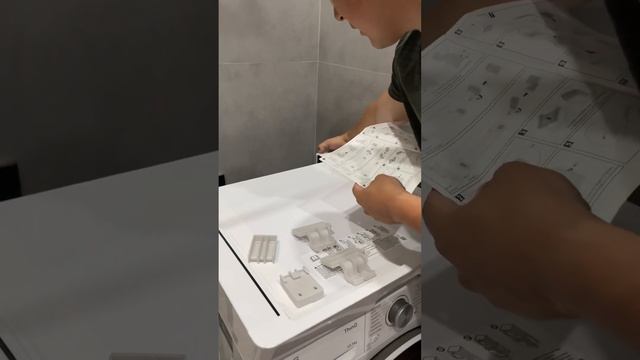 Сушильная машина LG DC90V9V9W/ Установка колонной/соединит?