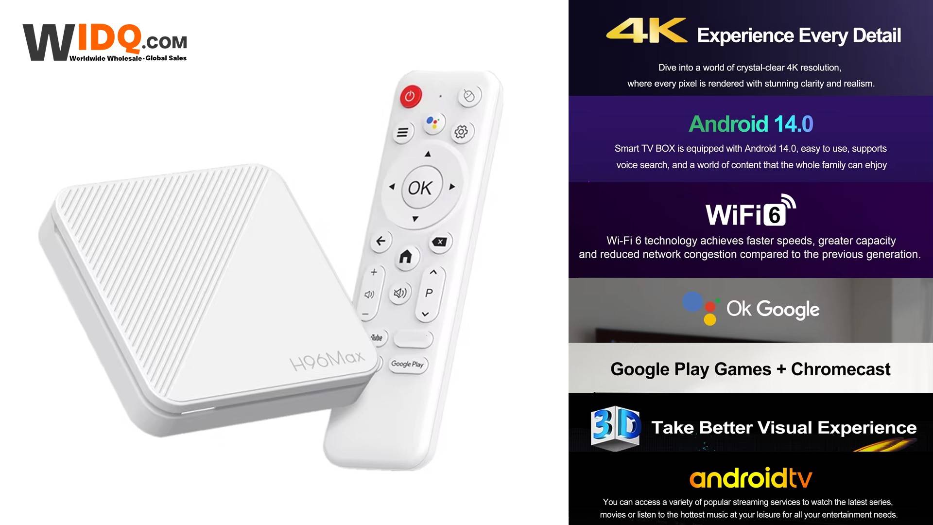 📺 4K UHD ТВ-приставка Android 14 | WiFi6 + голосовое управление 🔥