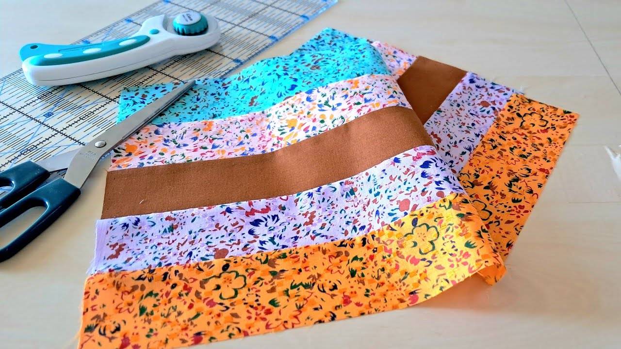 Простой блок для квилтинга с использованием полос шириной 2,5 дюйма! смотреть онлайн