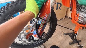 сборка китайского кроссового мотоцикла КТР 007, 300сс, ча