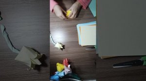 Тюльпан оригами из бумаги