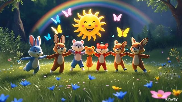 Для детей, Детский Мульти-клип про Веселых Зверята смотреть онлайн