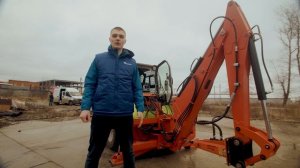 Компактный, но мощный! Навесной экскаватор для мини по