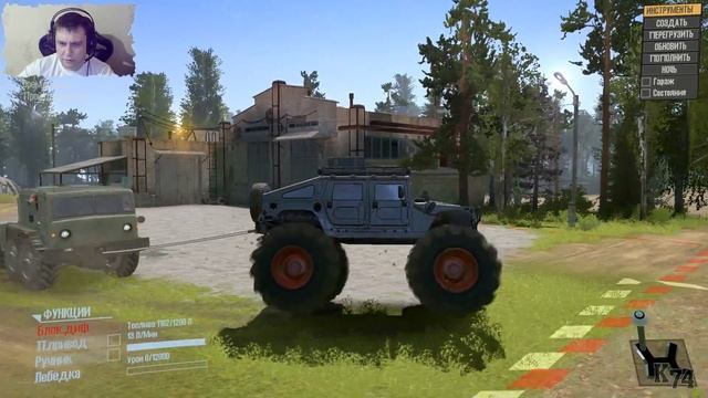 НЕ ВЕСЕЛО►Spintires: MudRunner [ Hummer monster ] смотреть онлайн