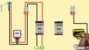 Автоматический переключатель для генератора схема подключения