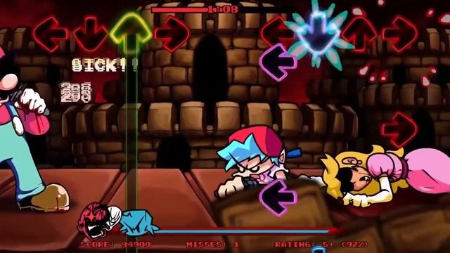 НАСТОЯЩИЕ БЕЗУМИЕ МАРИО ▶ Friday Night Funkin' Mario Madness V2