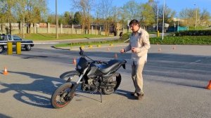 Как завести  мотоцикл с толкача